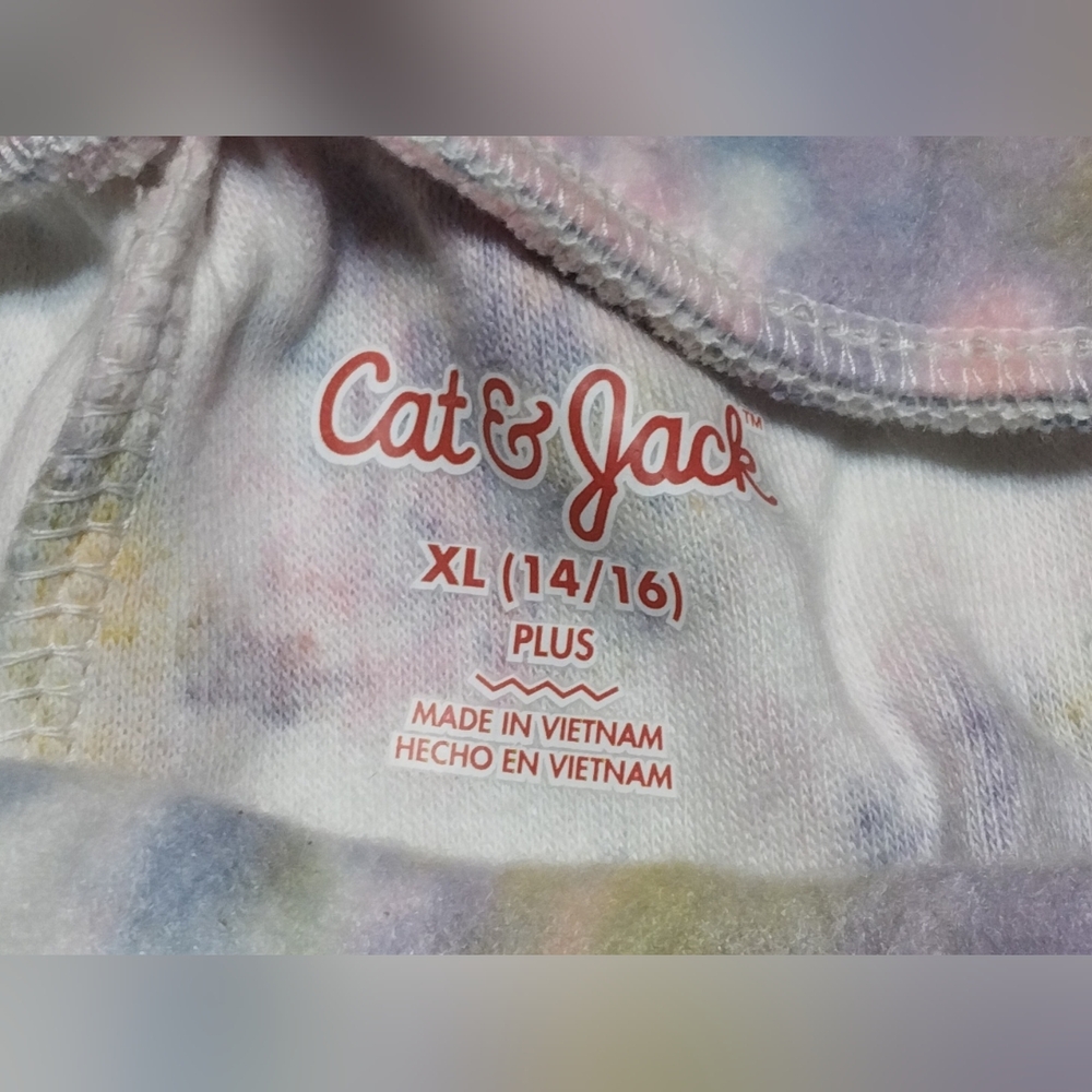 Girls XL Plus Fleece Pants Joggers PJ Bottoms Tye-Dye  2 Pair Lot 14 16 Soft New - Picture 8 of 12